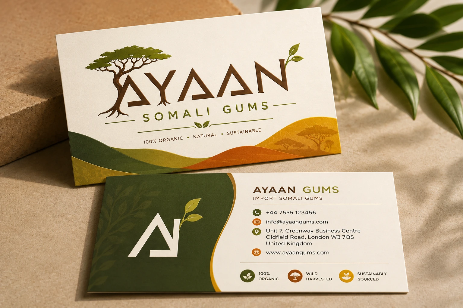 Ayaan Somali Gums: brand and packaging