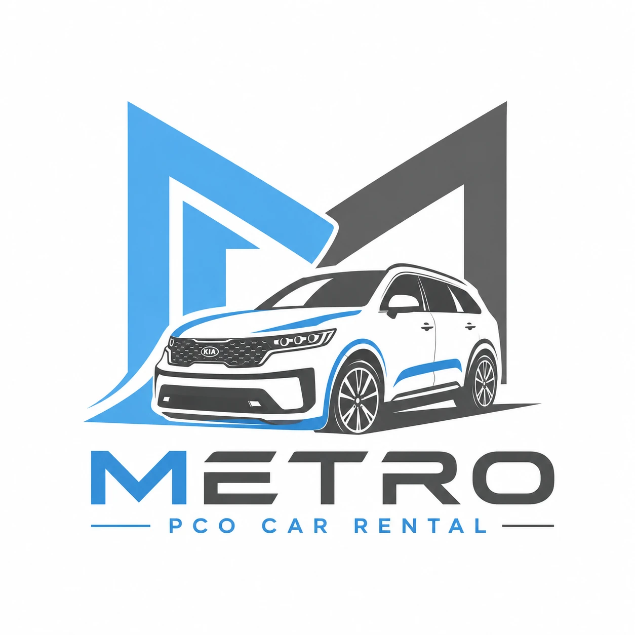 Metro PCO Car Rental brand and print