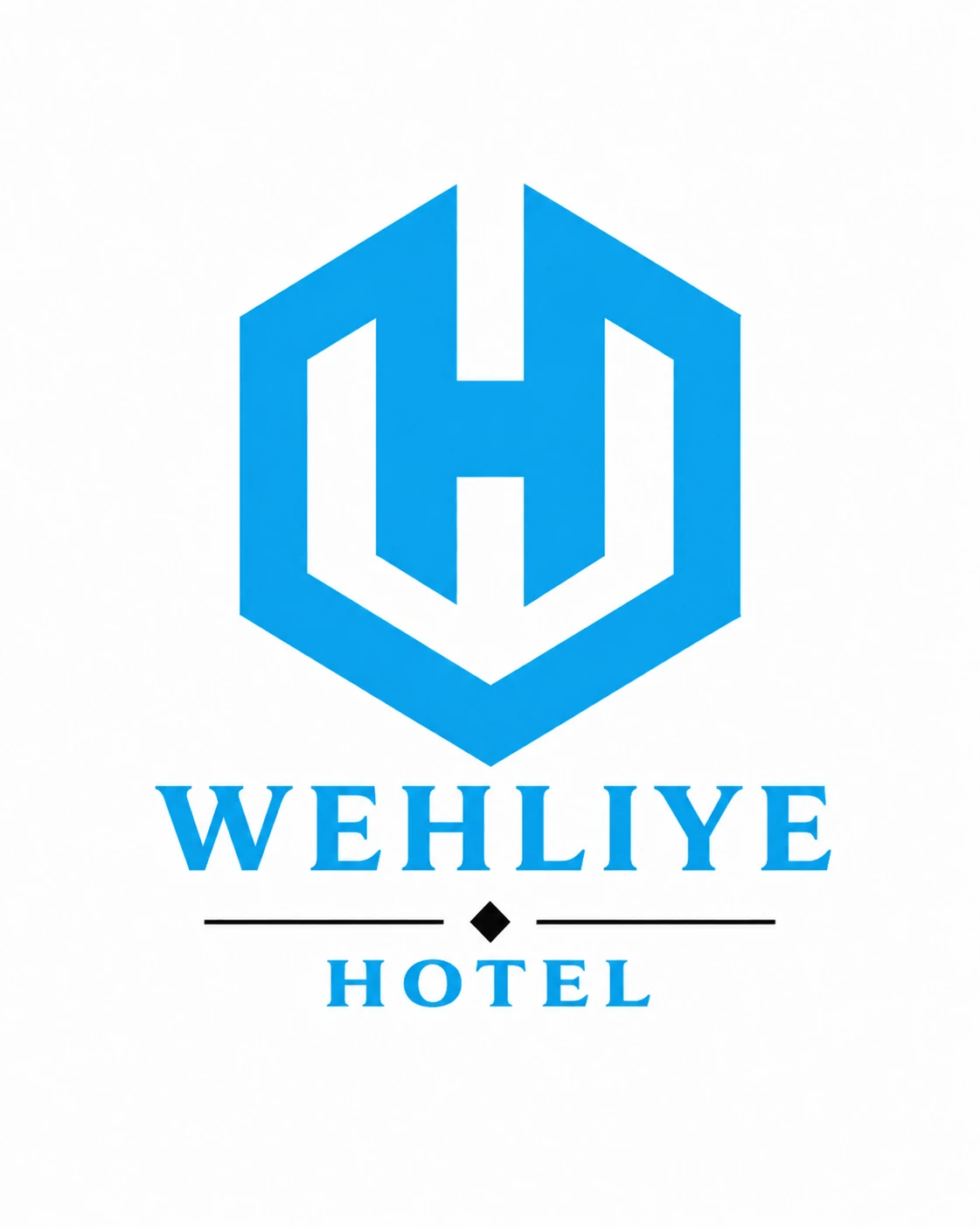 Wehliye Hotel identity and signage
