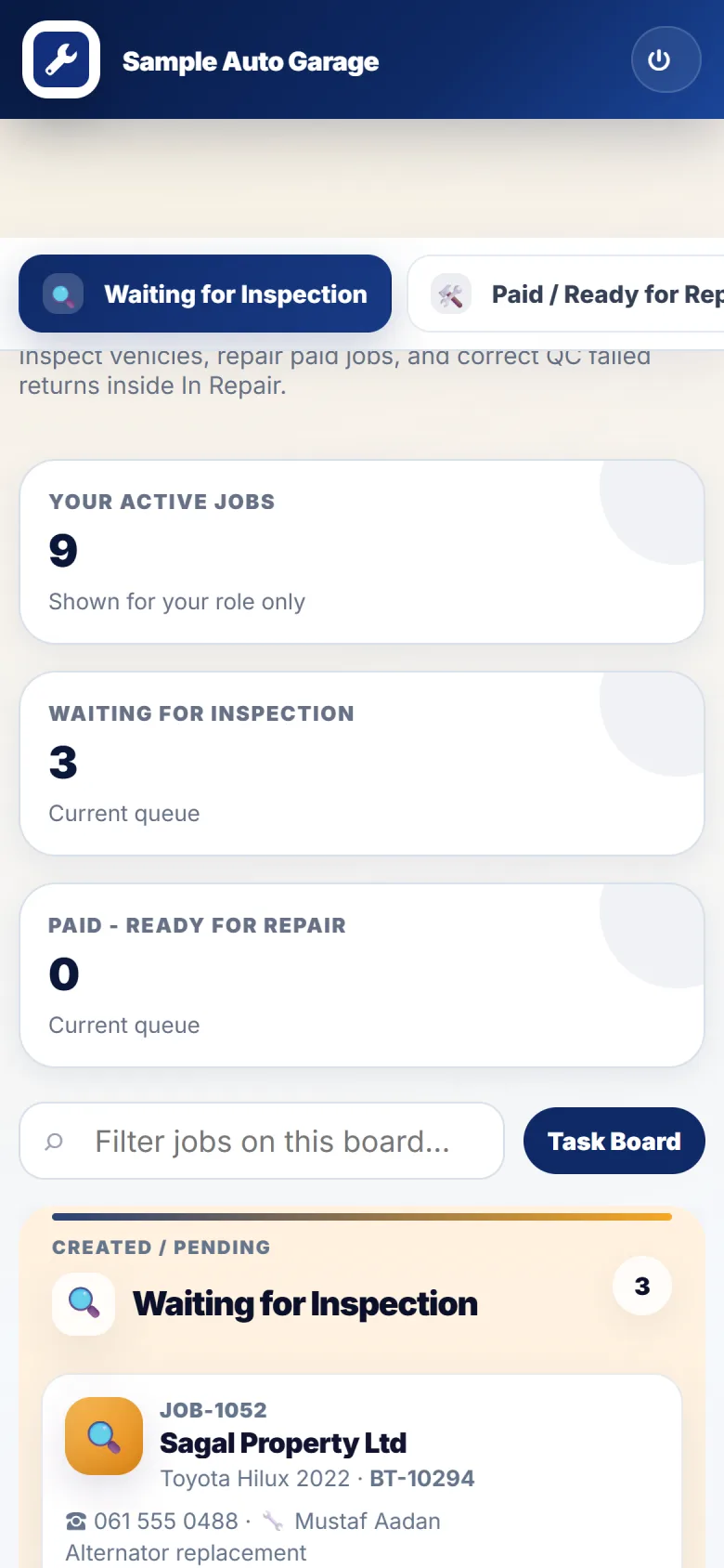 Garage OS: Garage & Workshop