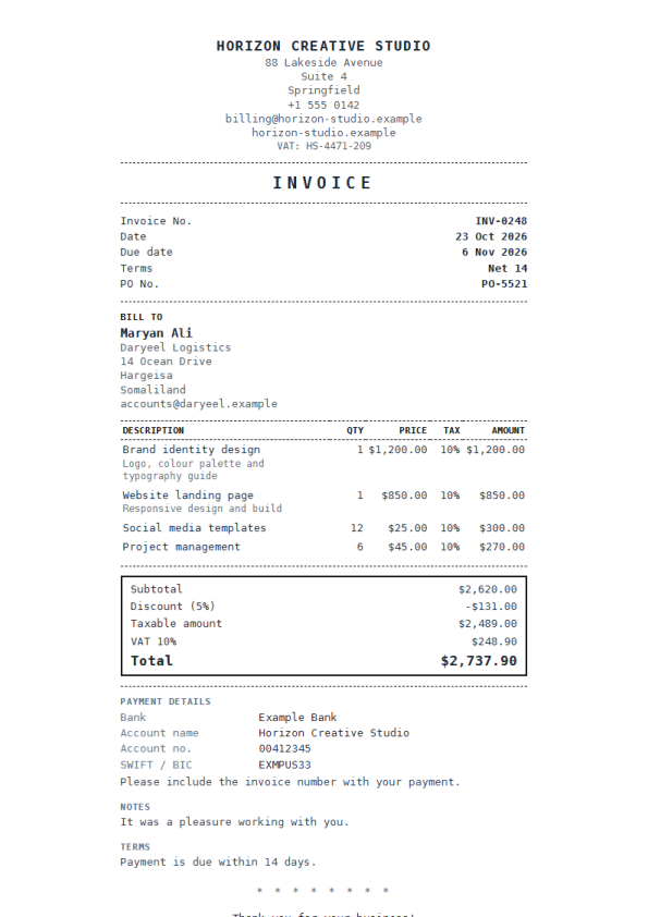 Receipt Roll