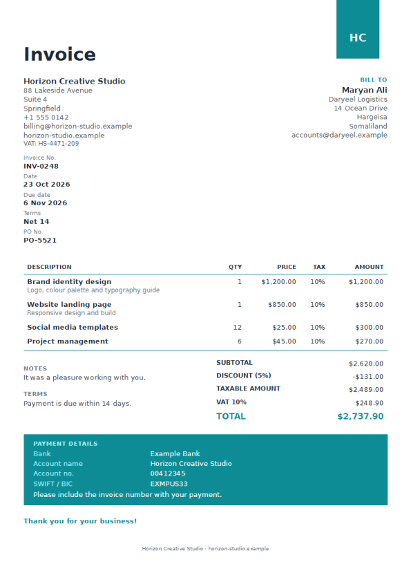 Teal Tab